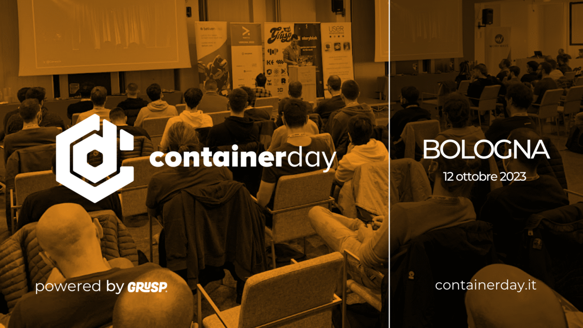 containerday 2023, Bologna, 12 ottobre 2023